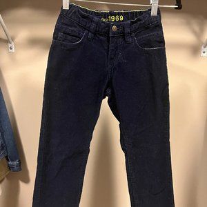 Gap Boys Corduroy Pants size 7 Navy Blue
